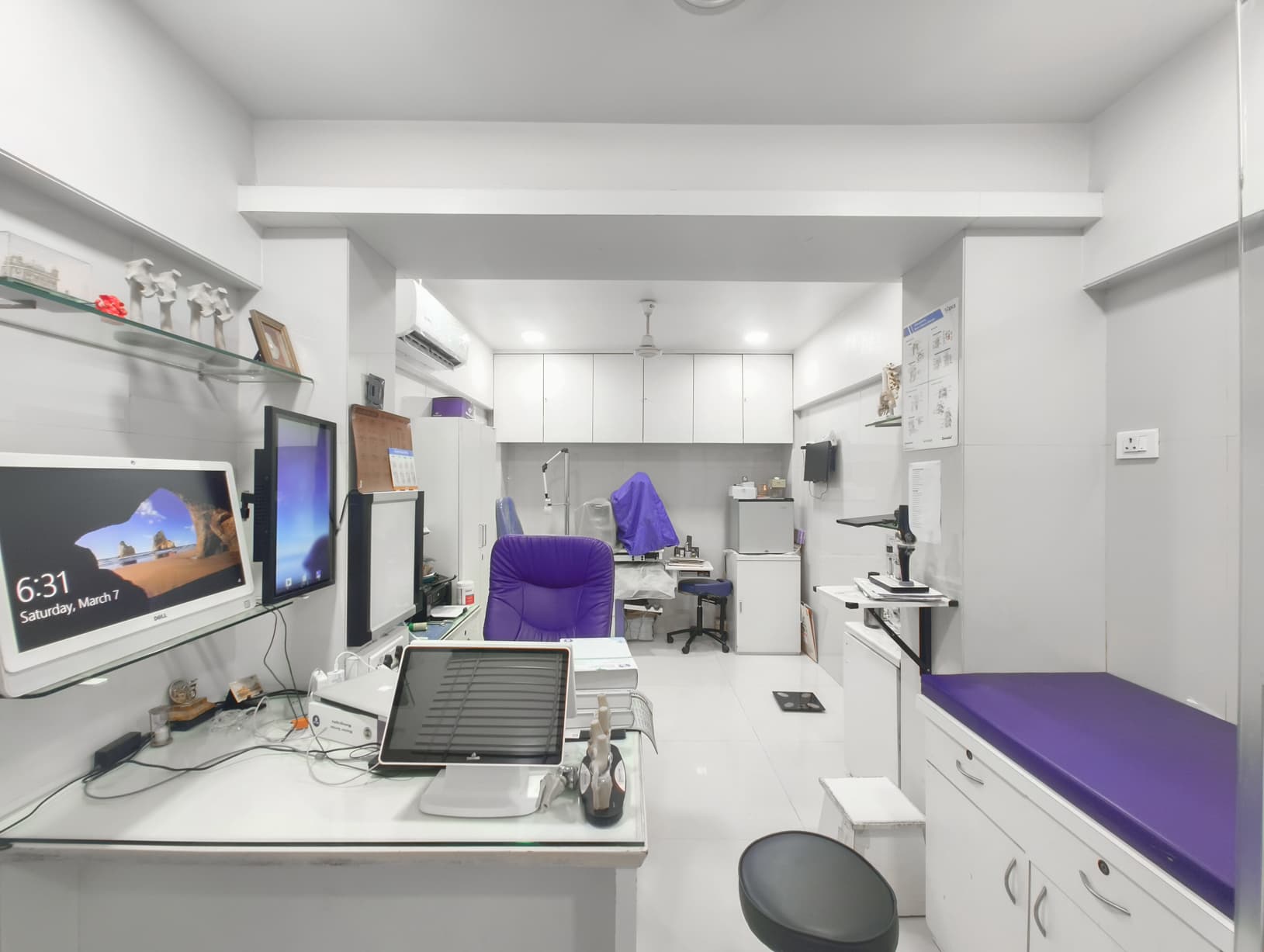 Accurate vision assessment — Vision testing and eye examination area